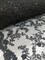 1 Yard Elegant Black Floral Embroidery Lace Mesh Fabric for Wedding Dresses 50 Inch Width